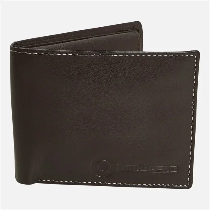 Buy Lambretta Mens Leather Wallet Dark Brown