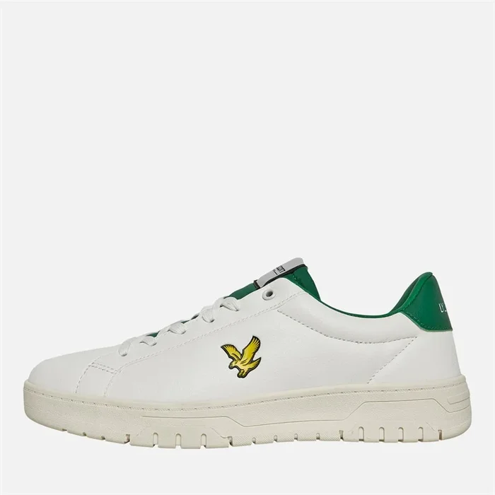 Buy Lyle And Scott Vintage Mens Evanton Cup Low Trainers White/Green