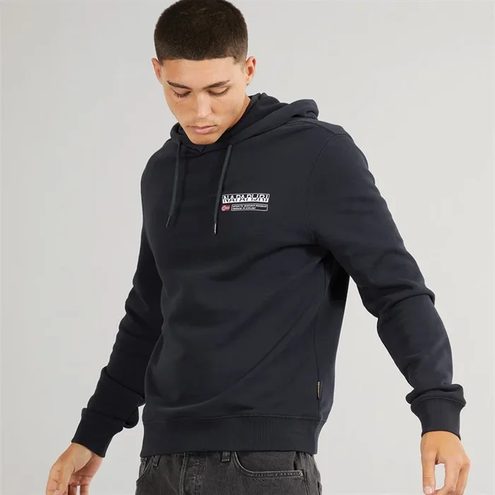 Buy Napapijri Mens Kasba Hoodie Black