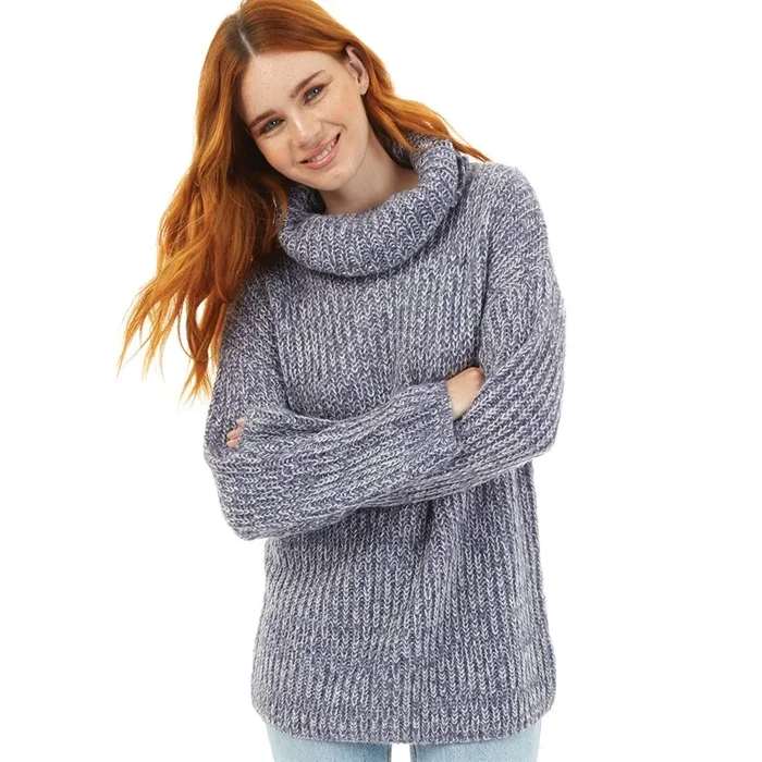 Buy Onfire Womens Cowl Neck Sweater Blue