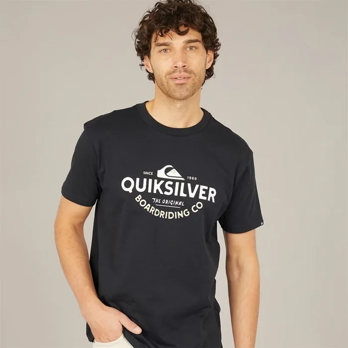 Buy Quiksilver Mens Typed Out T-Shirt Black