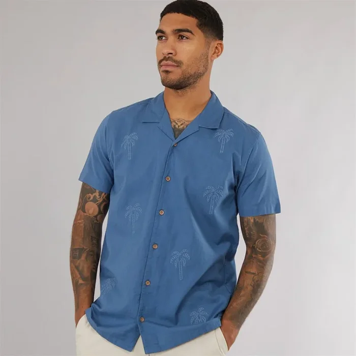 Buy THREADBARE Mens Sag Shirt Denim