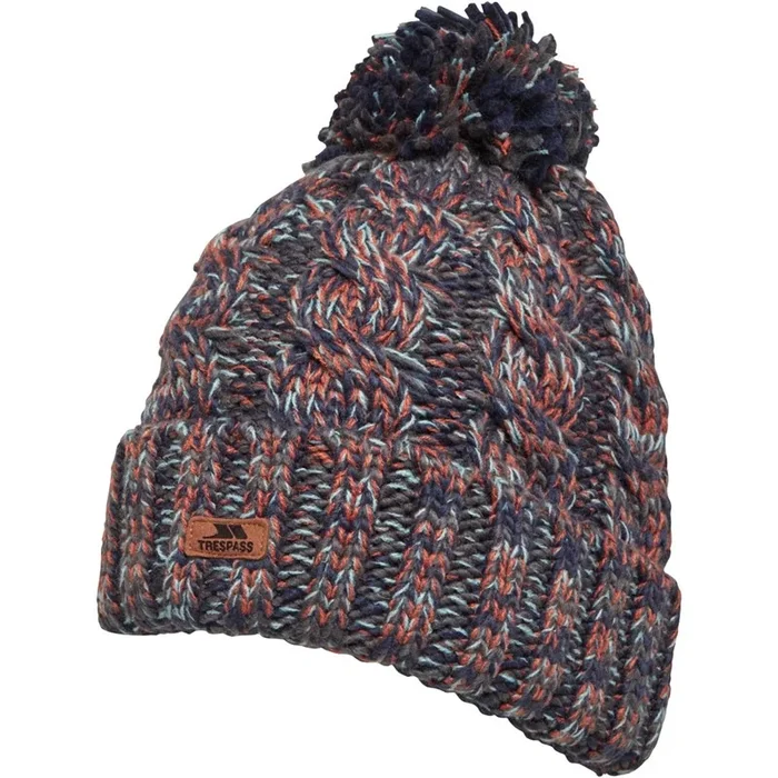 Buy Trespass Sawyer Knitted Bobble Dark Grey