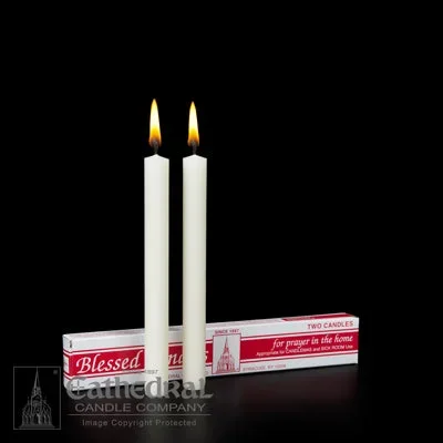 Candlemas Candles 51% Beeswax, 7-1/2″