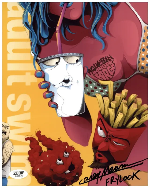 Carey Means Signed 8×10 Photo Frylock Autographed JSA COA