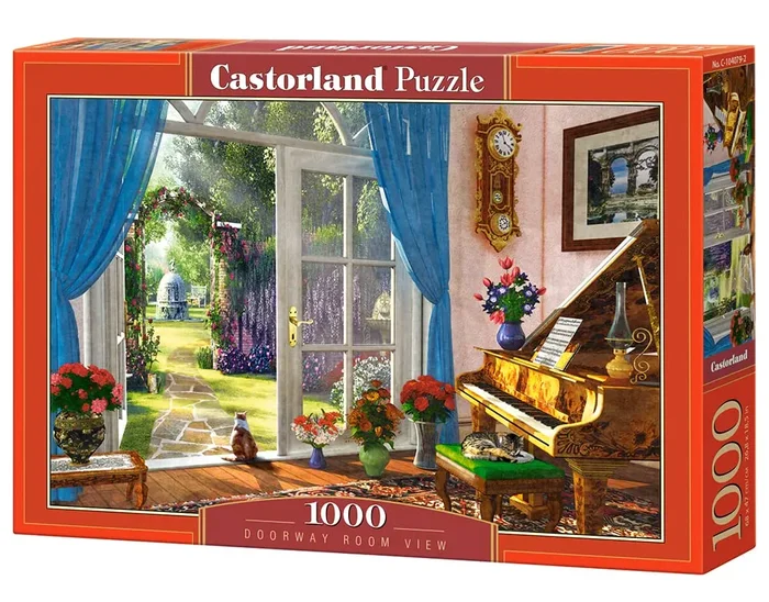 CASTORLAND 1000 Piece Jigsaw Puzzle, Doorway Room View, Classic Interior, Adult Puzzle, Castorland C-104079-3