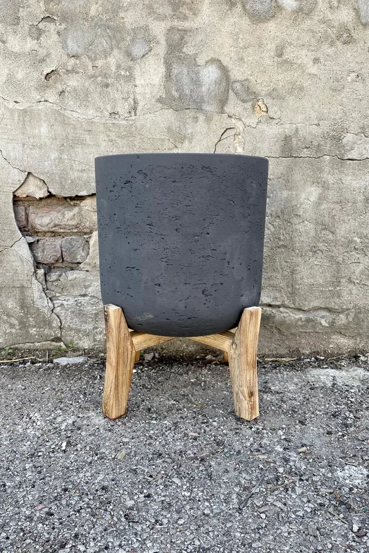 Charlie Pot & Low Stand Black Washed XL