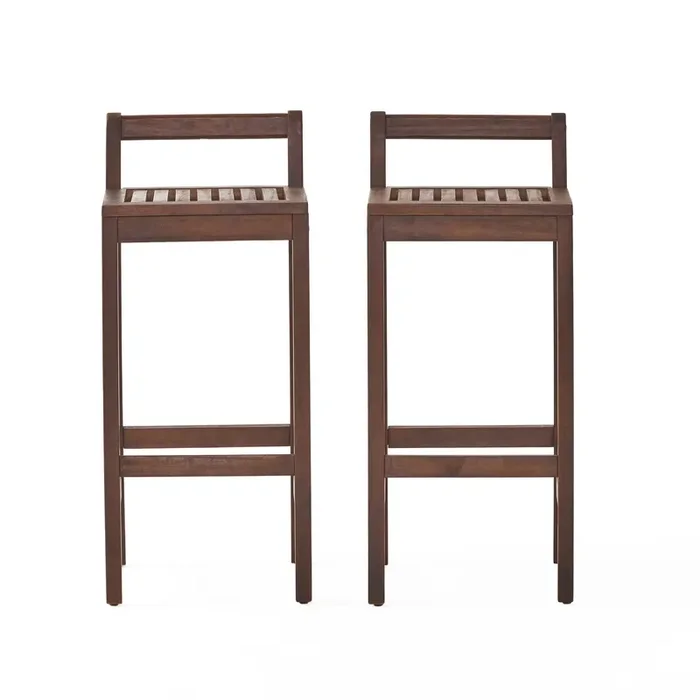 Christopher Knight Home Riviera Wood Barstool, Rich Mahogany