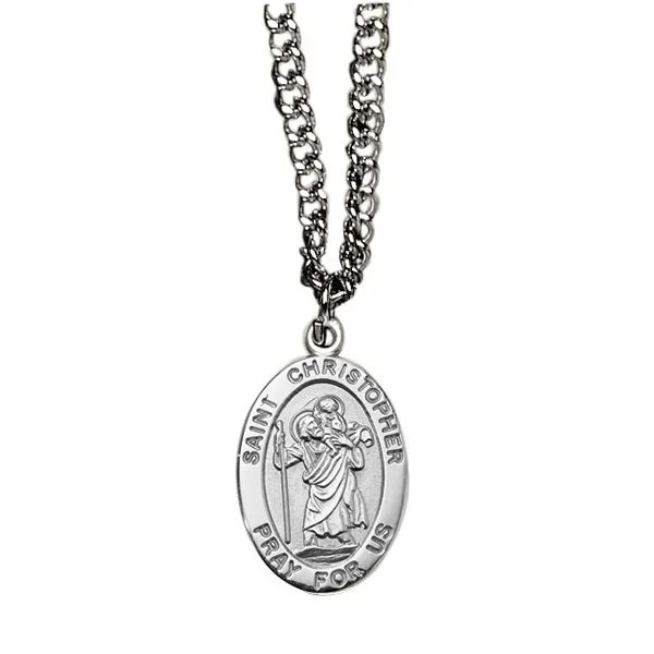 Christopher Oval Patron Saint Medal