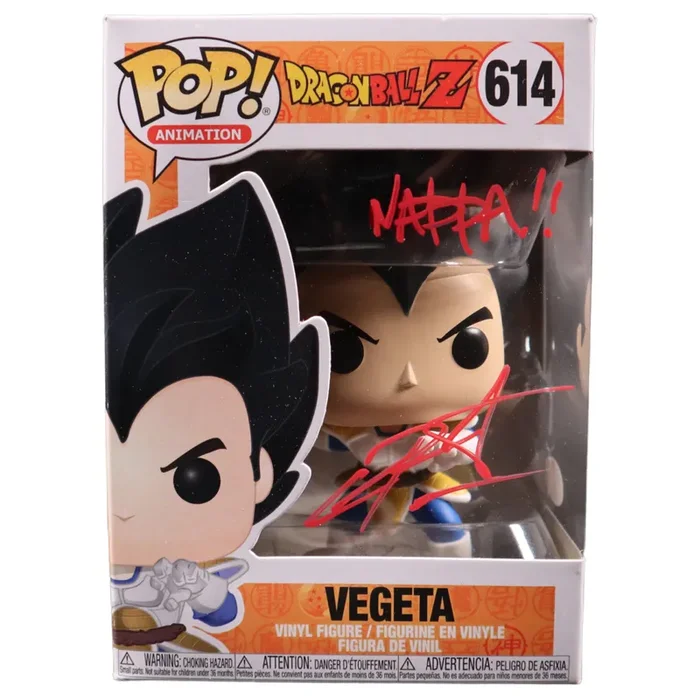 Christopher Sabat Signed Funko POP Dragon Ball Z Vegeta #614 JSA COA