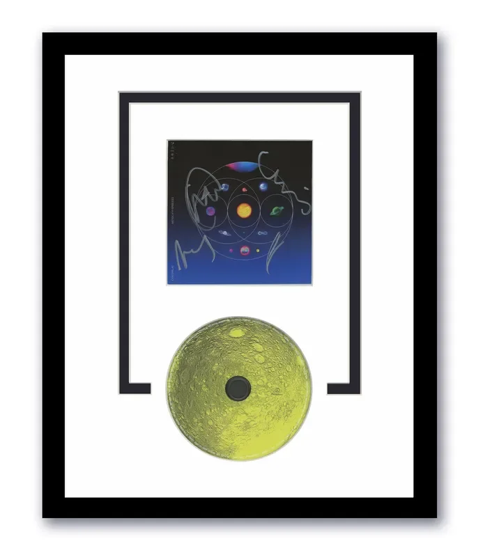 Coldplay Autographed Signed 11×14 Framed CD Chris Martin Music of Spheres ACOA 3