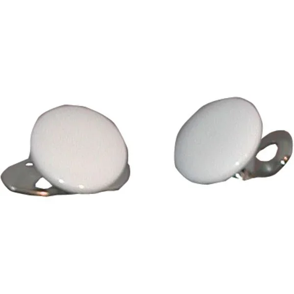 Collar Button, Plain White
