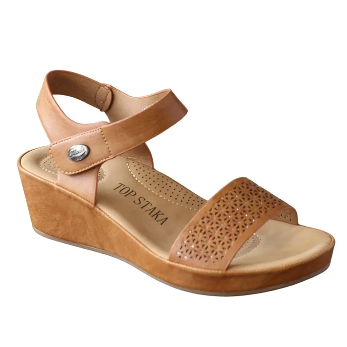 Comfort Wedge Cushioned Footbed, Geometric Design