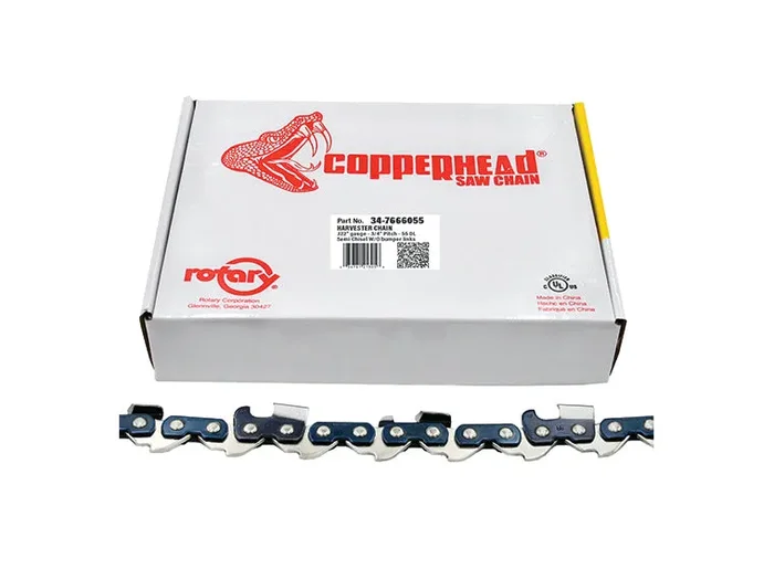 Copperhead 7666055 Harvester Chain Saw Chain 3/4 Pitch 55 Drive Links 0.1220 Gauge
