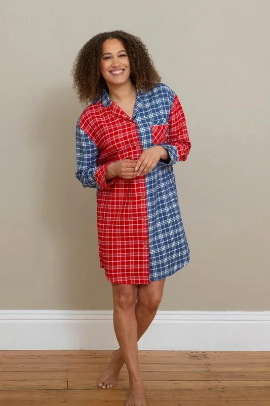 Cosmore Flannel Check Nightshirt