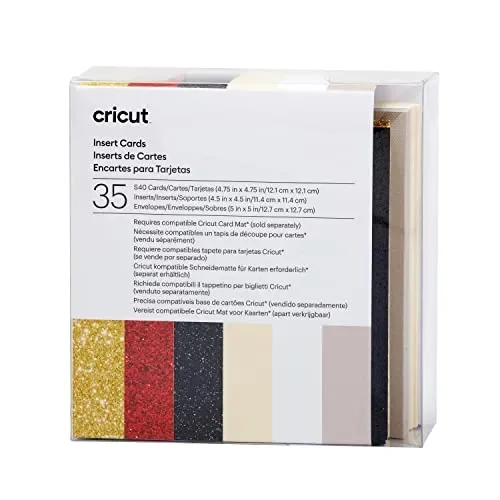 Cricut Insert Cards S40, Create Depth-Filled Birthday Cards, Thank You Cards, Custom Greeting Cards at Home, Compatible with Cricut Joy/Maker/Explore