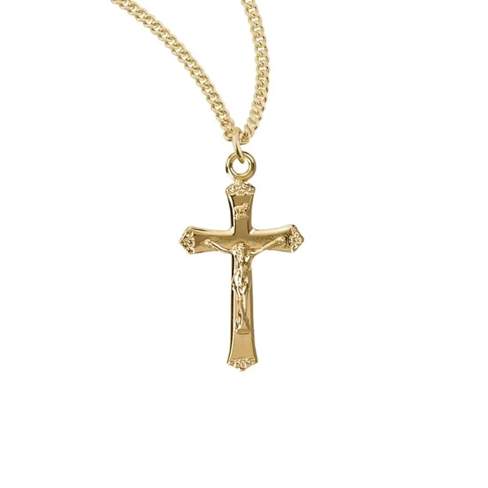 Crucifix Pendant Gold Over Sterling