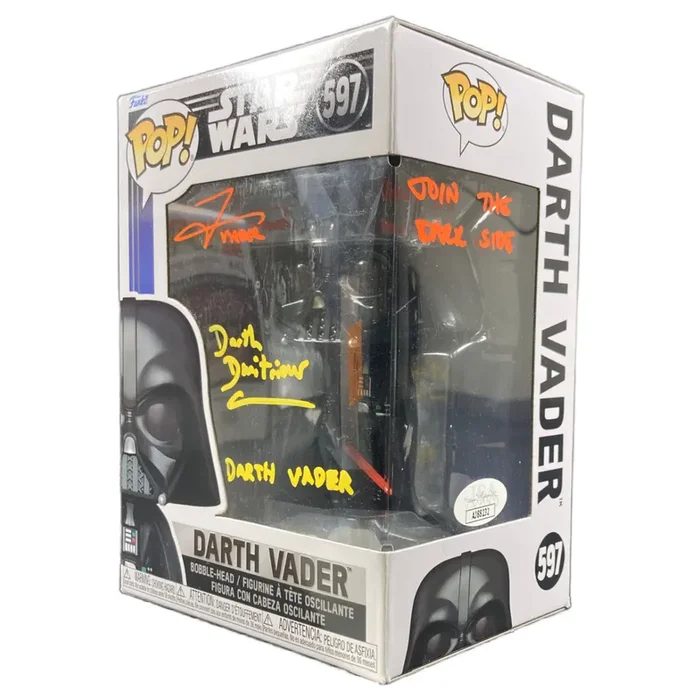 Dmitrious Bistrevsky Tom O’ Connell Signed Funko POP Star Wars Darth Vader Auto JSA