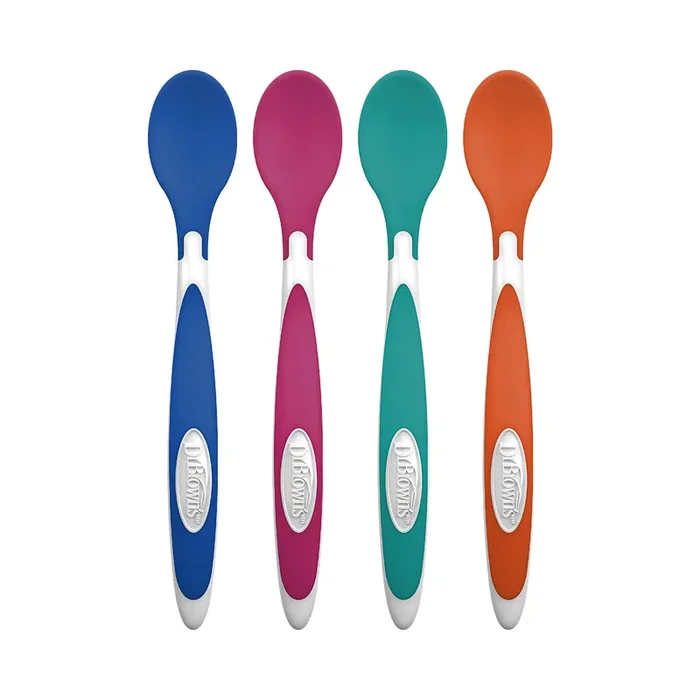 Dr. Brown’s TempCheck Temperature Color-Changing Spoons for Babies and Toddlers, BPA Free, 4 Count (Pack of 1)