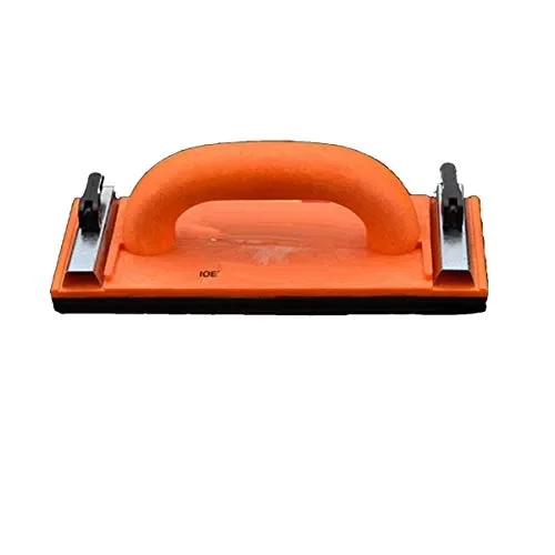 Edward Tools Hand Sander with Sandpaper Clamp – For Drywall, Wood, Floor – 9 1/4” by 3 1/4” – Ergo Contour Handle – For Use with standard 11 1/4”