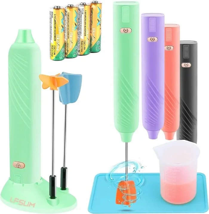 Electric Epoxy Resin Handheld Mixer for Minimizing Bubbles, Stirrer for Resin, Silicone Mixing