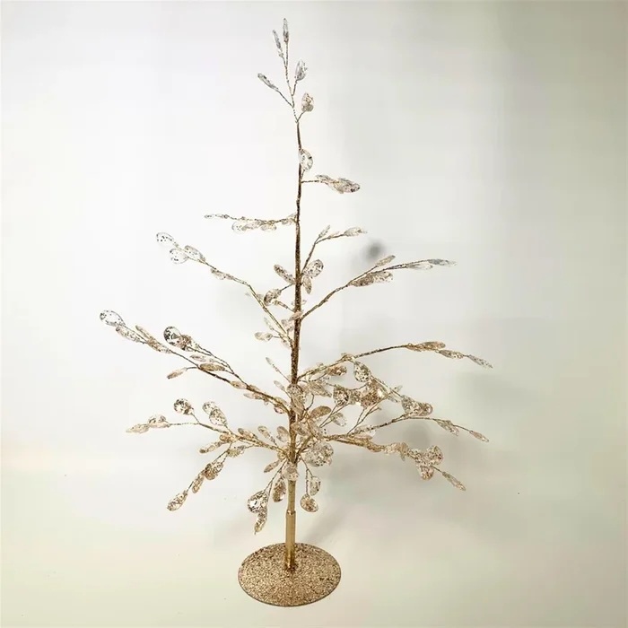 Elegant Pear Acrylic Gem Tree – Champagne 18.5” | YANTI