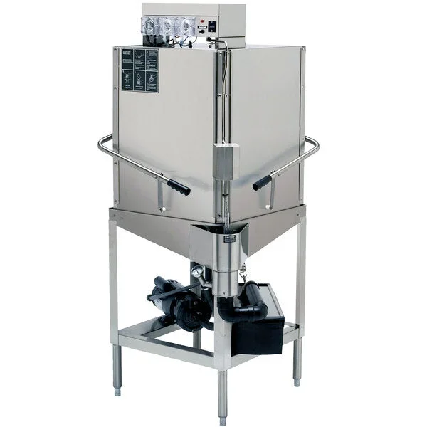 Extended-Door Single Rack Low Temperature, Chemical Sanitizing Corner Dishwasher – 115V