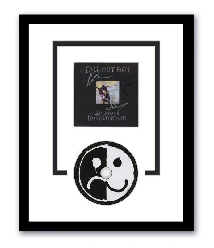 Fall Out Boy Autographed Signed 11×14 Framed CD So Much for Stardust ACOA ACOA