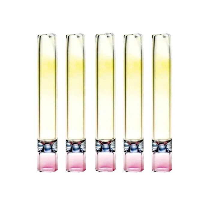 Flat Tip Handmade Glass One Hitter 3.5″ (5 Pack)