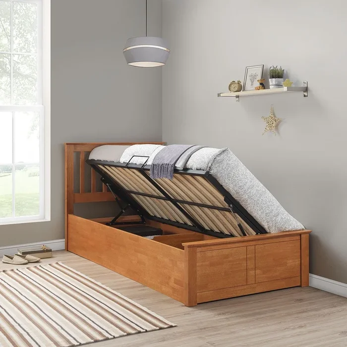 Francis Wooden Ottoman Bed And Super Ortho Orthopaedic Mattress