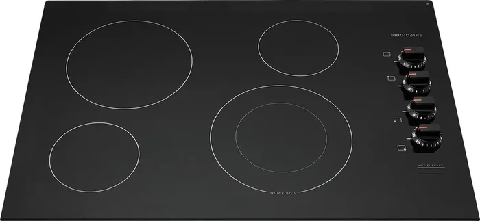 Frigidaire FFEC3025UB 30 Inch Electric Smoothtop Style Cooktop with 4 Elements in Black