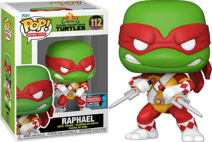 Funko POP: Mighty Morphin Power Ranger x Teenage Mutant Ninja Raphael 2022 Fall Convention