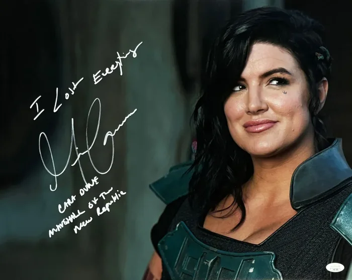 Gina Carano Signed 16×20 Photo The Mandalorian Autographed JSA COA
