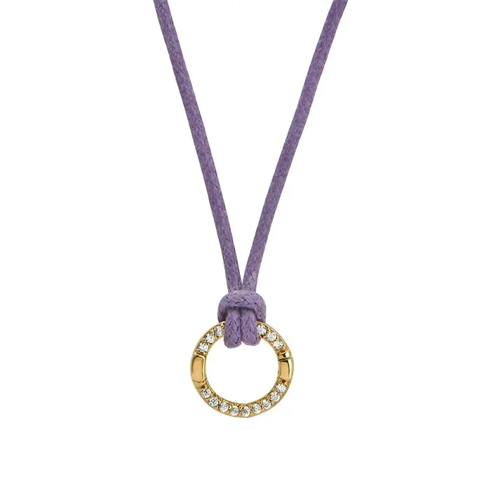 Goldbug Collection Charm Clasp Waxed Cord Necklace