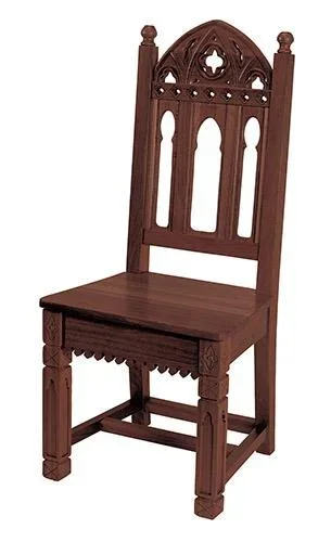 Gothic Collection Side Chair – Walnut