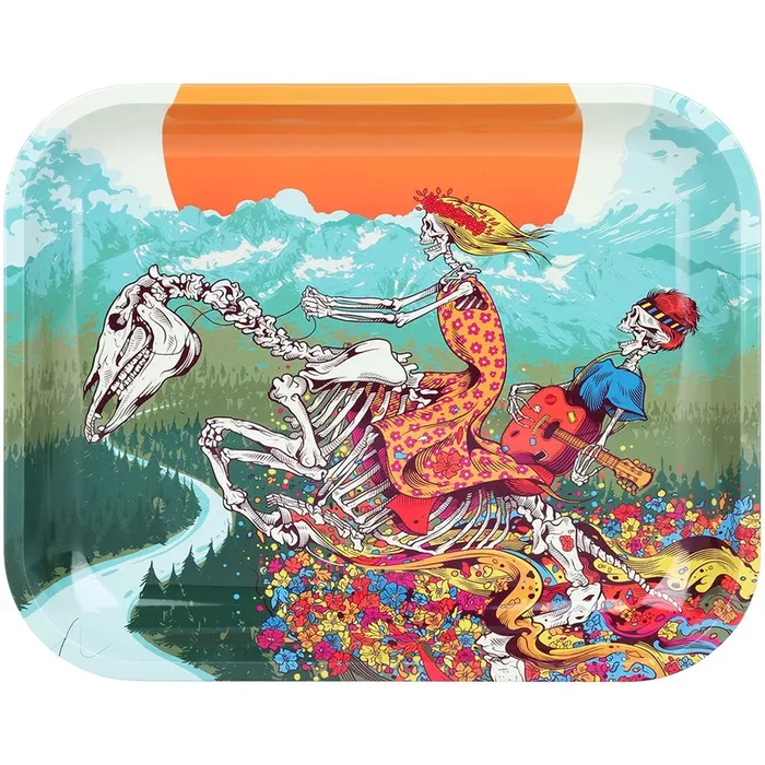 Grateful Dead x Pulsar Large Metal Rolling Tray – Dead Horse / 13″x11″
