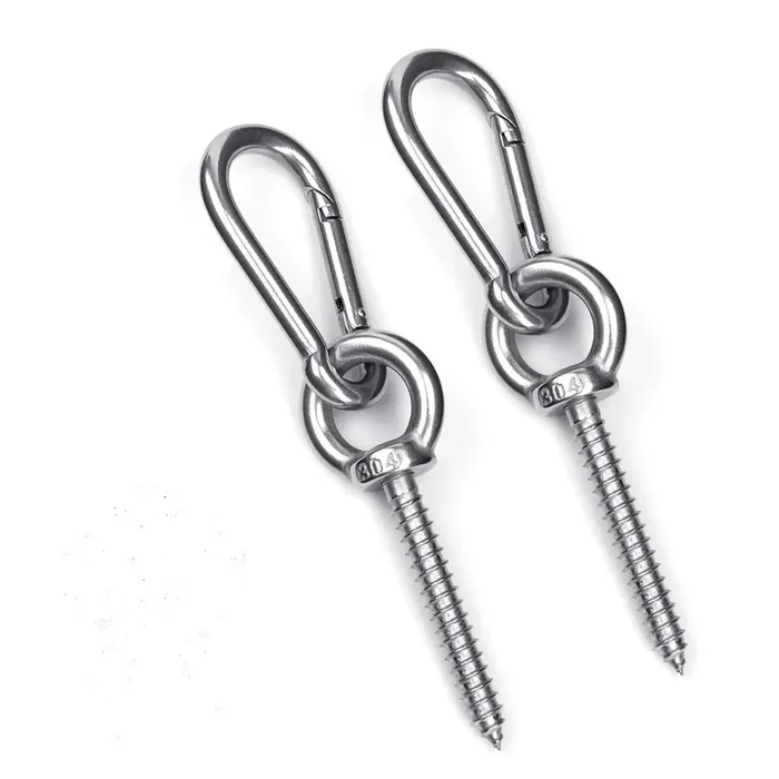 Heavy Duty Hammock Hanging Kit – 1400 LBS Capacity, Stainless Steel Hooks & Carabiners for Indoor/Outdoor Hammocks, Yoga Swings & Chairs