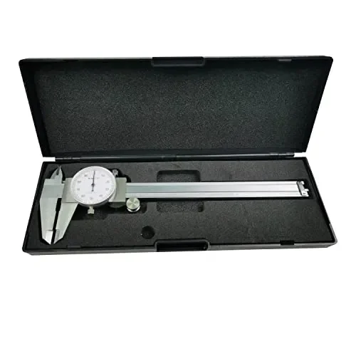 HFS (R) 0-6″ Imperial Calipers; 4 Way DIAL Caliper 0.001″ Shock Proof New ; Plastic CASE
