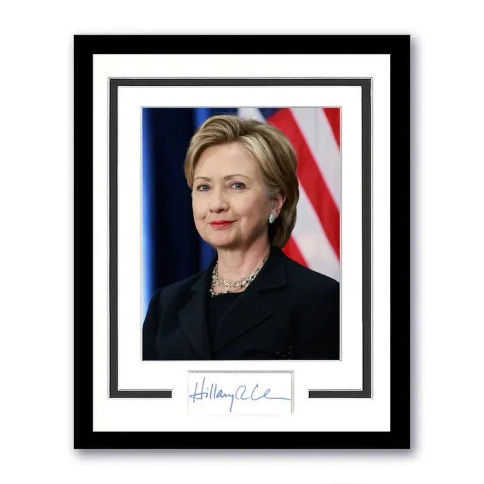 Hillary Clinton Signed 11×14 Framed Photo President First Lady Autographed ACOA