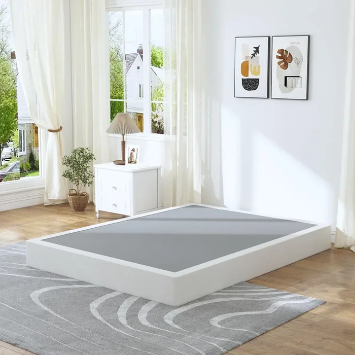 HOBINCHE King Box Spring – 7 Inch High Profile Box Spring for King Bed, Sturdy Metal Frame Mattress Foundation, Easy Assembly, Quiet & Noise-Free