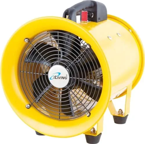 iLiving Utility High Velocity Blower, Fume Extractor, Portable Exhaust and Ventilator Fan (Utility 10″)