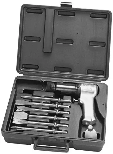 Ingersoll Rand 121-K6 Super Duty Air Hammer Kit, 121/Q Tool Plus 6 PC Chisel Set with Storage Case, Touch Trigger for Max Control, 3000 BPM
