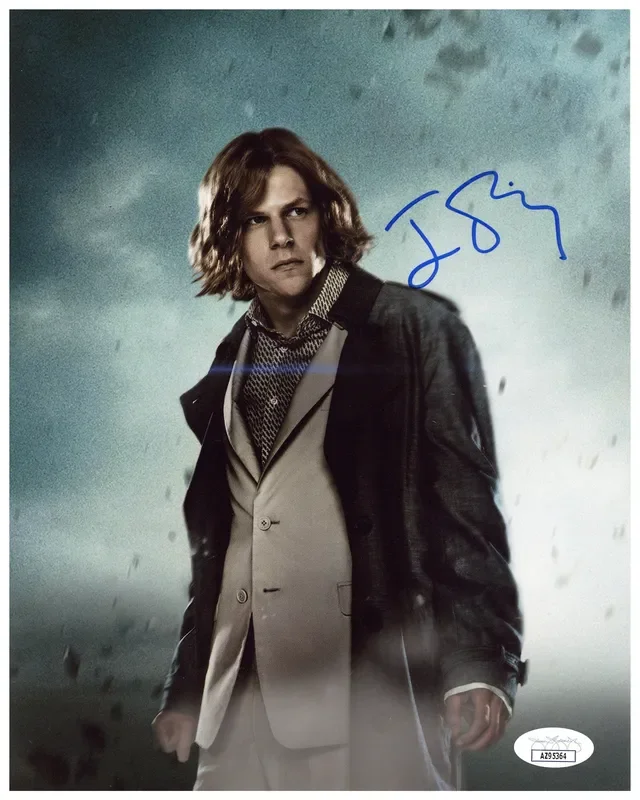 Jesse Eisenberg Signed 8×10 Photo Batman v Superman Autographed JSA COA