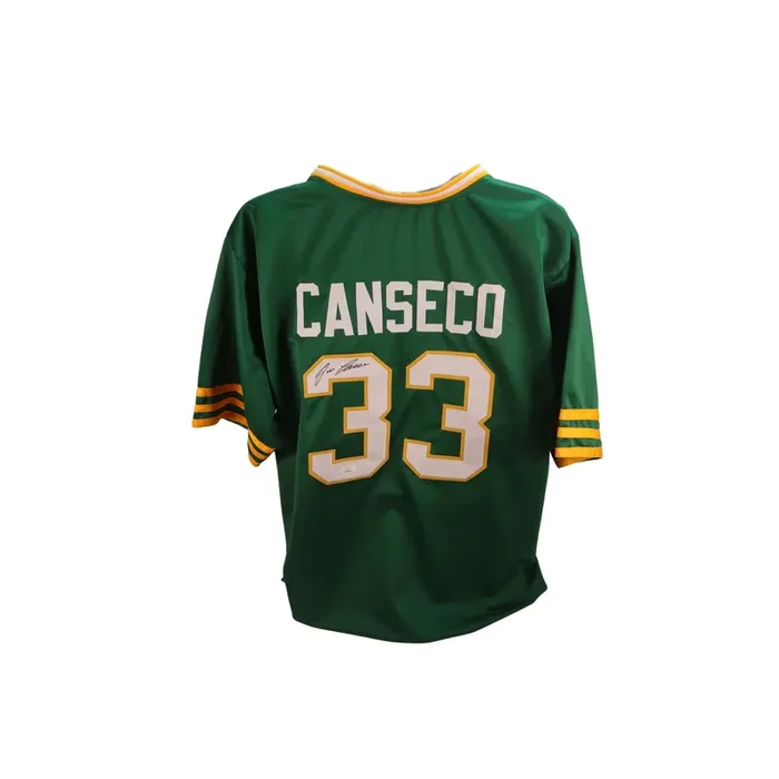 Jose Canseco Autograph Oakland A’s Custom Jersey Signed JSA COA