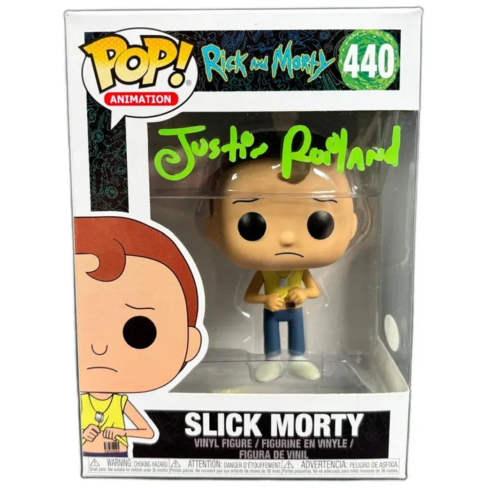 Justin Roiland Signed Funko POP Rick and Morty Slick Morty 440 Autographed JSA COA