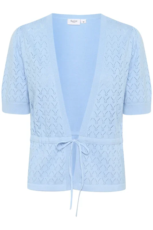 KarnaSZ Short Sleeve Tie Cardigan