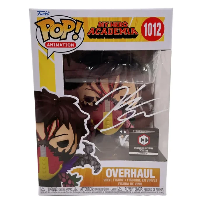 Kellen Goff Signed Funko POP! My Hero Academia Overhaul Autographed JSA COA 1012