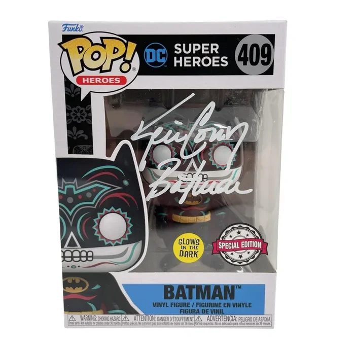 Kevin Conroy Signed Funko POP Batman (Dia De Los Muertos) (GITD) Autographed JSA