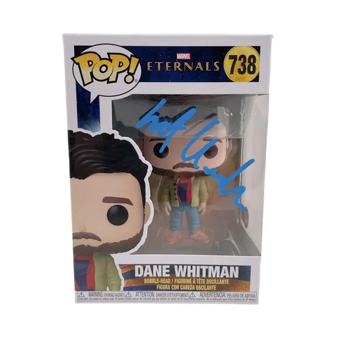 Kit Harington Autographed Funko Pop Marvel Eternals Dane Whitman Signed BAS COA