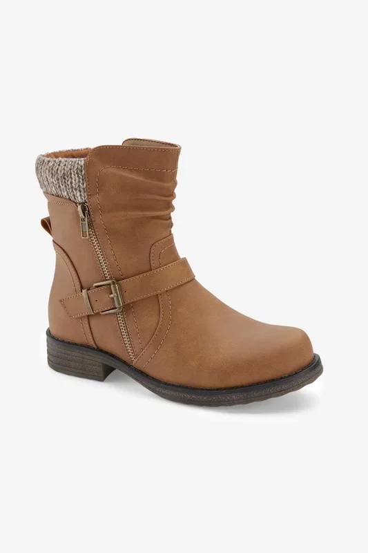 Knitted Collar Boots